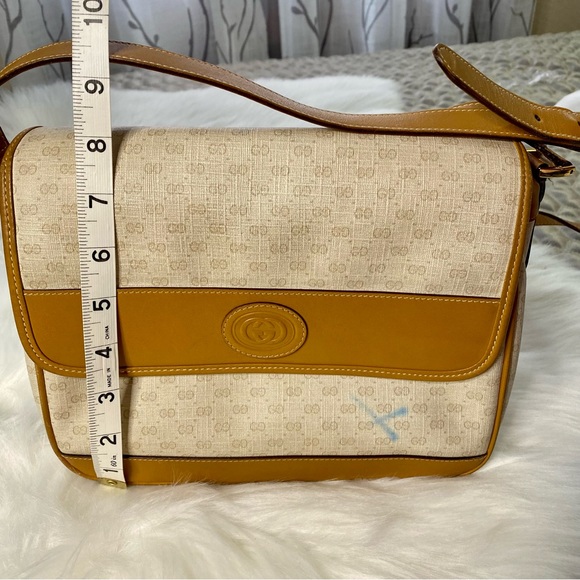GUCCI Vintage Micro GG Monogram Flap Shoulder Bag - Picture 6 of 11